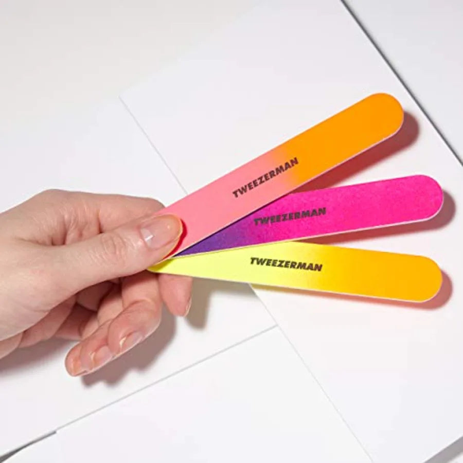 Tweezerman Neon Hot Nail Filemates Nail Care Trio Set