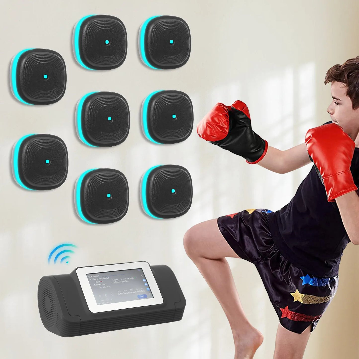 Bluetooth Music Boxing Wall Target Machine For Home Fitness And Agility Training