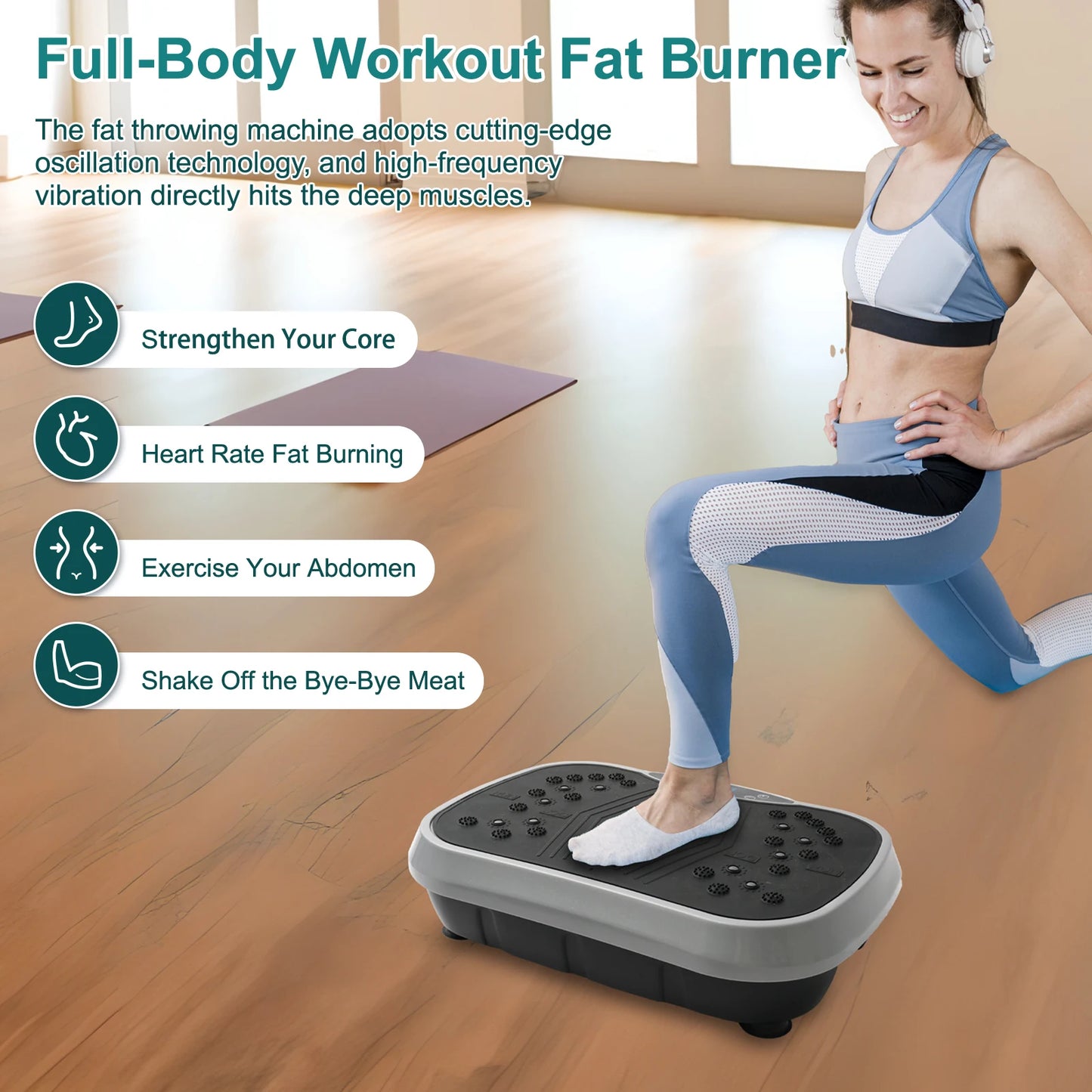 Vibration Plate Exercise Machine For Whole Body Fat Burning
