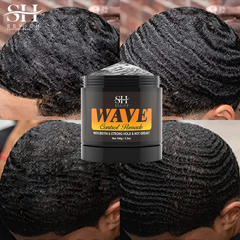 Sevich Waves Control Pomade Set With Hair Oil And Brush