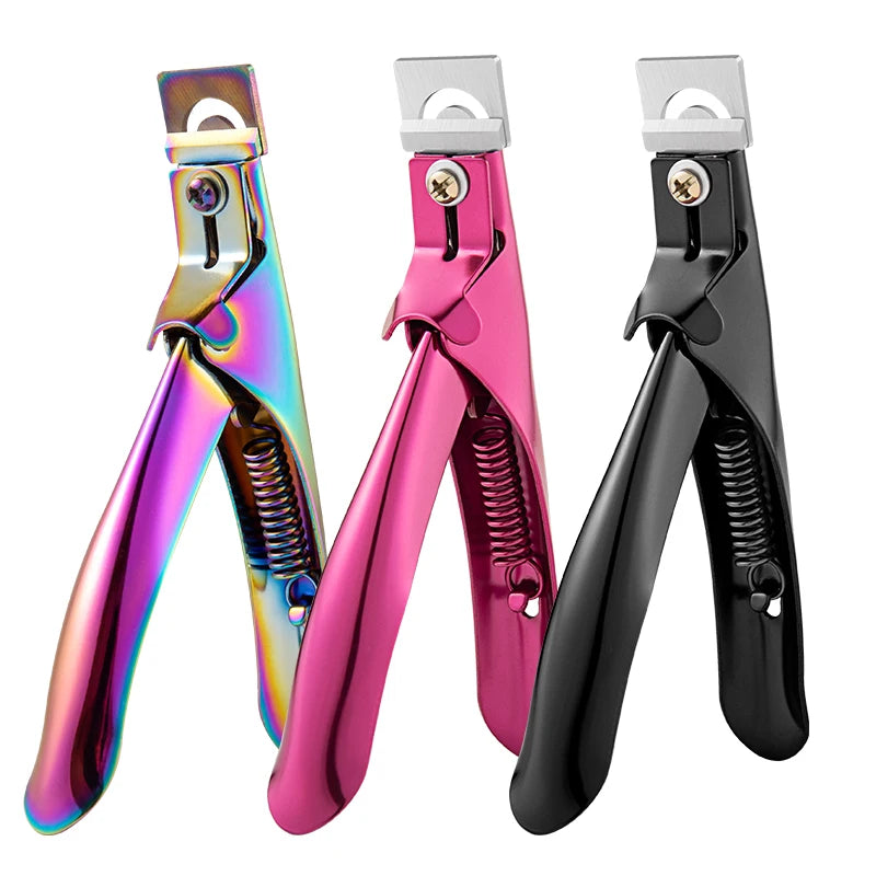 Stainless Steel Nail Trimmer Straight Edge Cutter for Acrylic and Tips