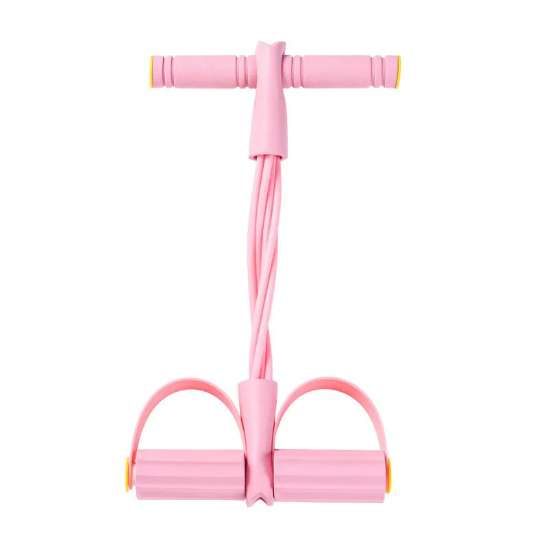 Natural Rubber 6 Tube Pedal Resistance Bands with Handles