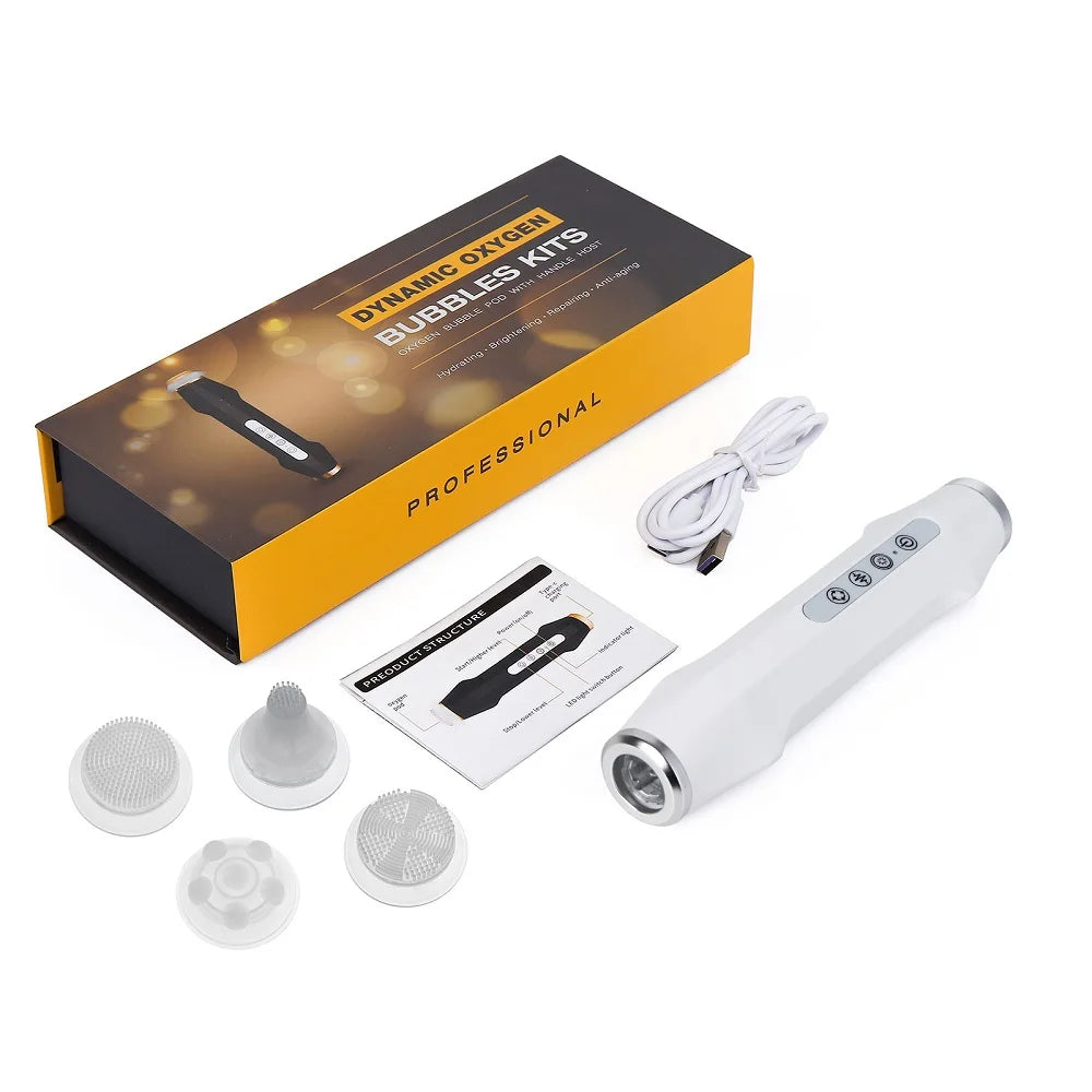 Iebilif Portable Co2 Oxygen Bubble Facial Hand Spa Device