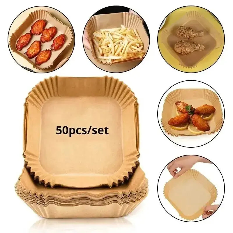 Air Fryer Disposable Paper Liners Non Stick Round