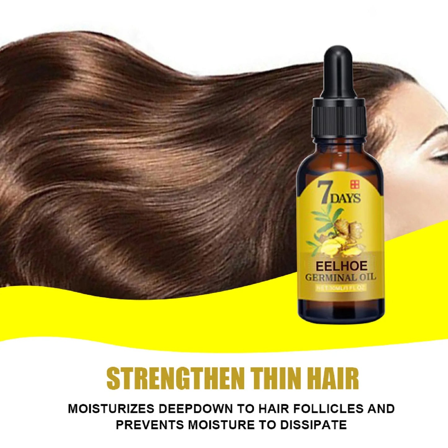 Eelhoe Ginger Hair Growth Oil Nourishment Anti Hair Loss