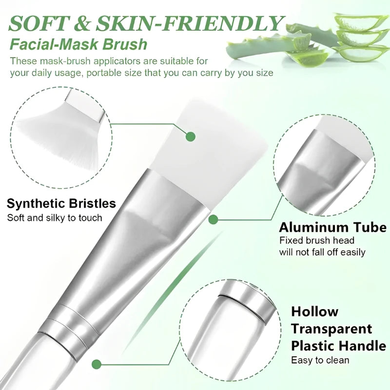 HMQ Beauty Facial Applicator Brushes For DIY Skincare Tools