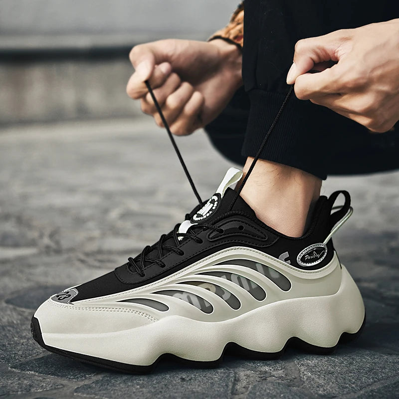 Men Breathable Casual Sneakers Lightweight Running Shoes
