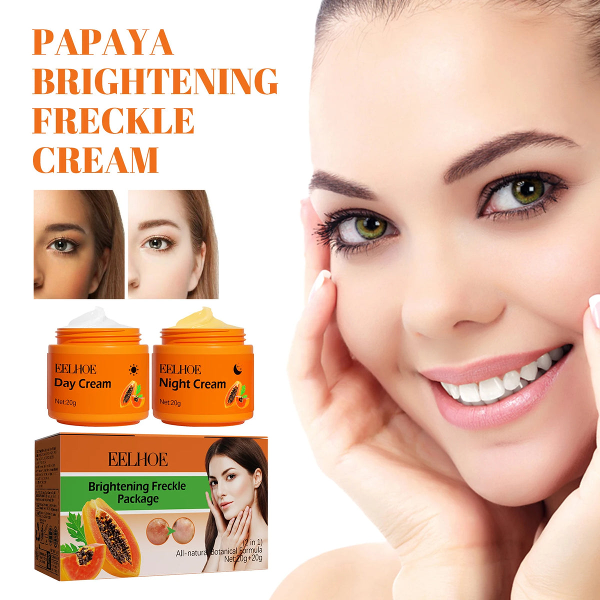 Eelhoe Papaya Brightening Face Cream For Dark Spots