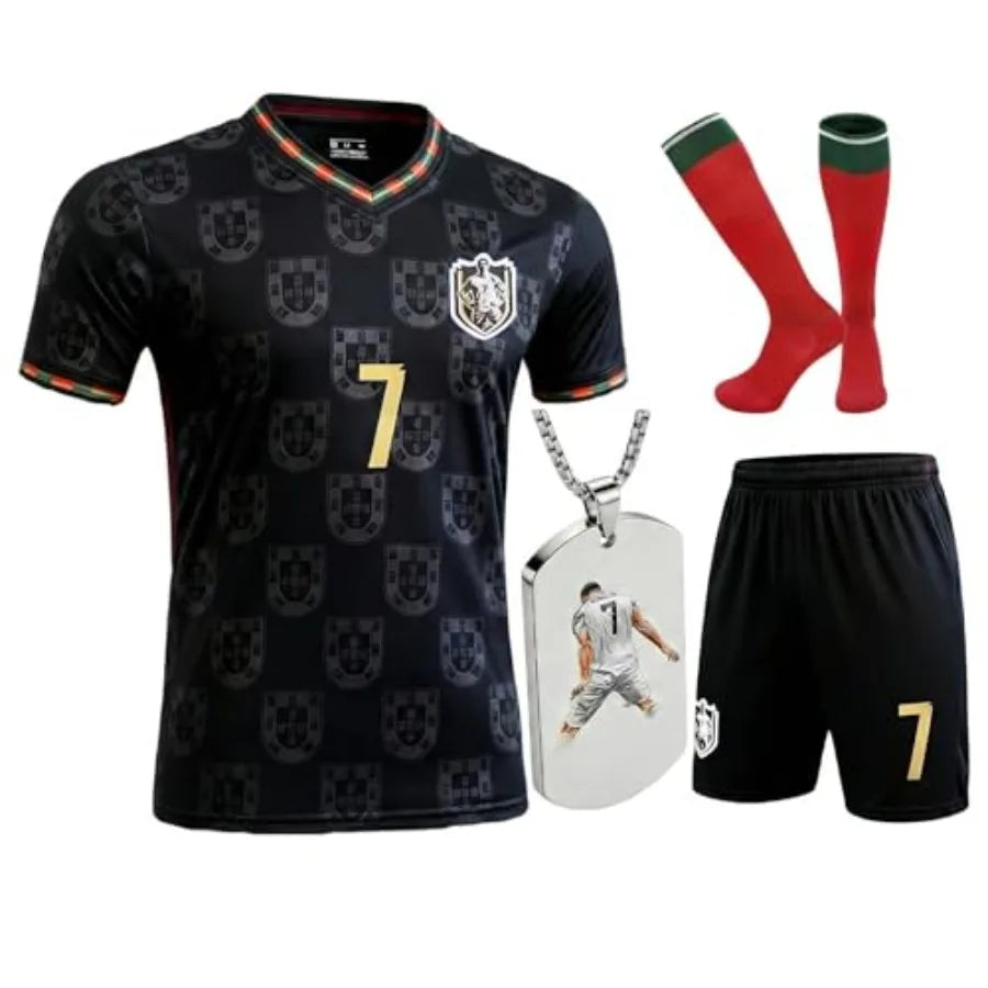 Soccer Jersey Set Uniform Kit Shirt Shorts Socks For Boys And Girls