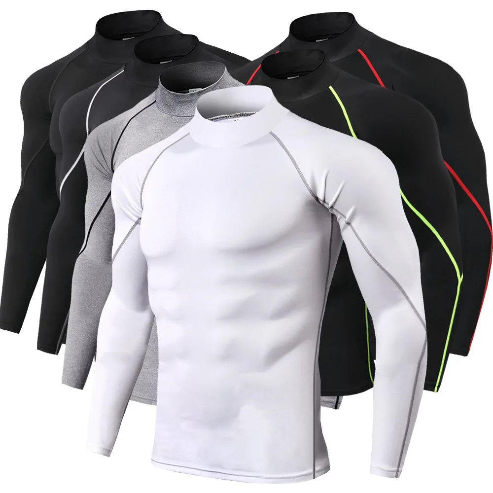 Mens Quick Dry Long Sleeve Sport T Shirt For Gym Running