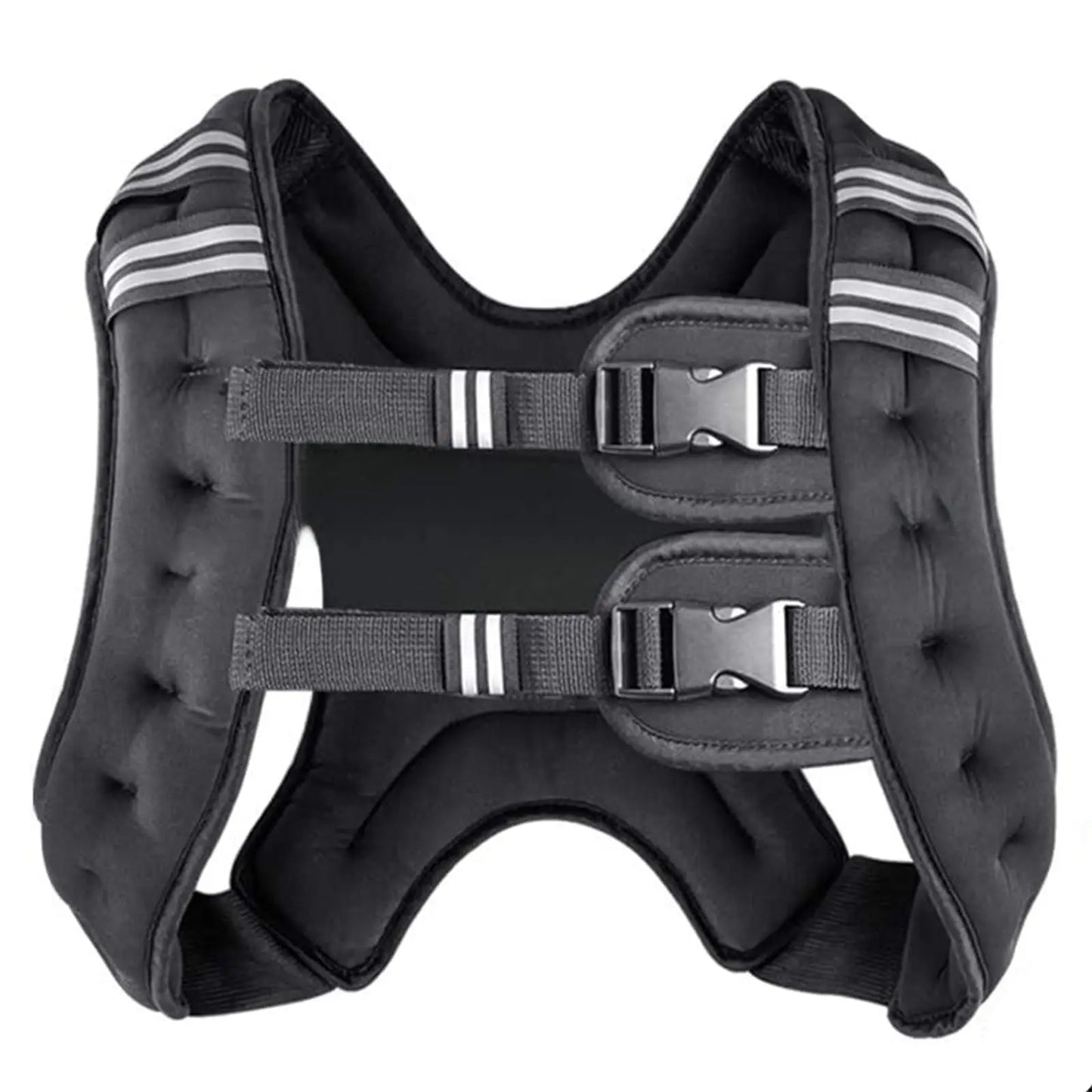 Unisex Weighted Vest With Reflective Stripe And Adjustable Straps