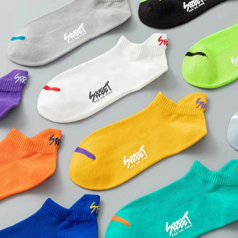 Unisex Breathable Mesh Ankle Socks For Running And Street Style