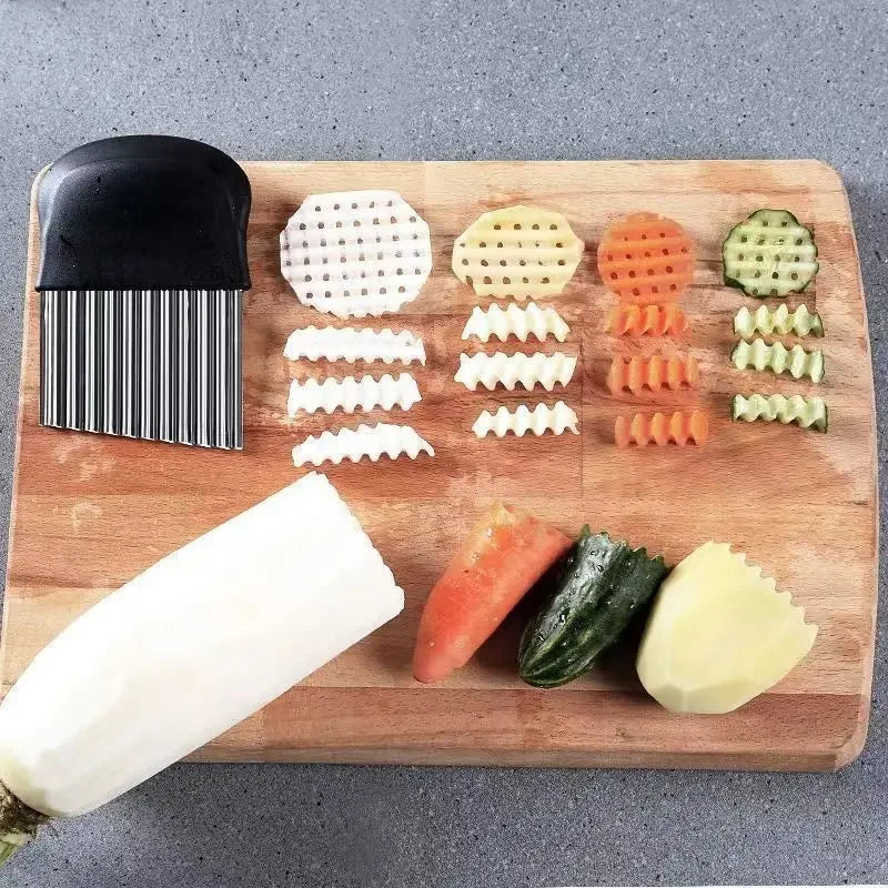 Stainless Steel Crinkle Cutter for French Fries and Chips