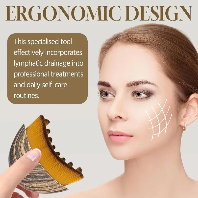 Portable Face Neck Massage Brush for Facial Contouring and Skincare