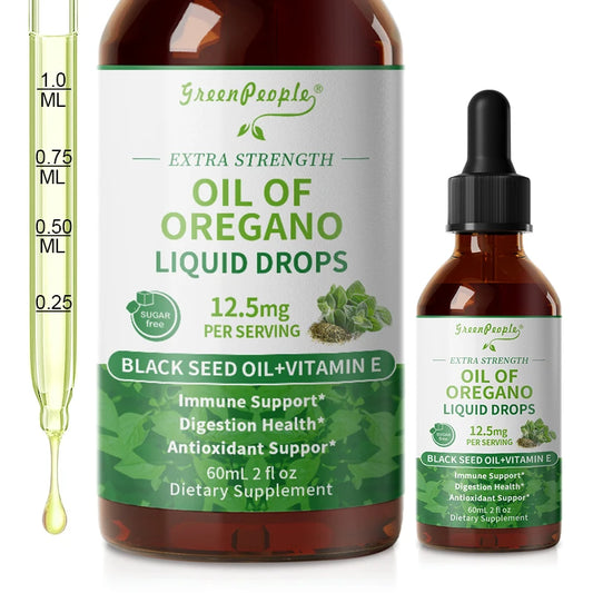MINCH Organic Oregano Oil Drops Black Seed Vitamin E