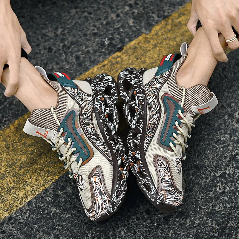 Lexsan Mens Casual Sneakers Breathable Running Shoes