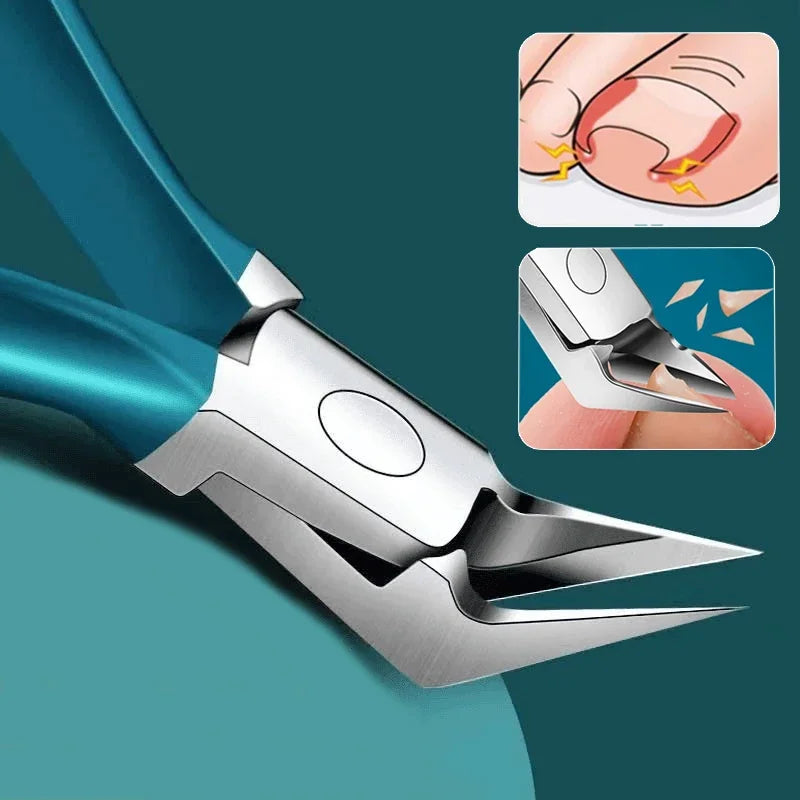 Stainless Steel Toenail Clipper With Straight Tip For Thick Nails
