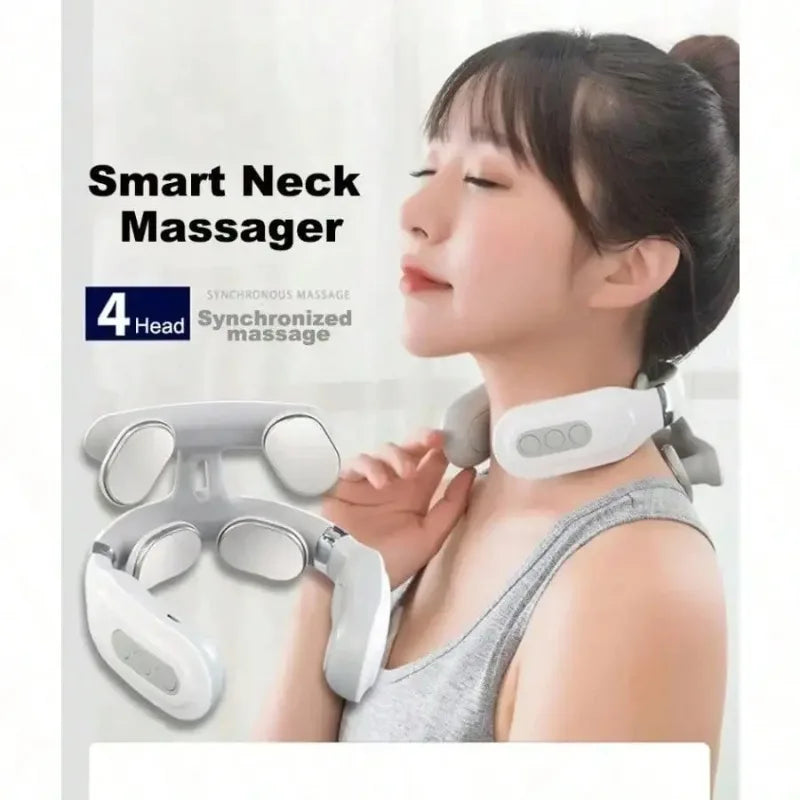 USB Smart Pulse Cervical Massager With Heating And Vibration