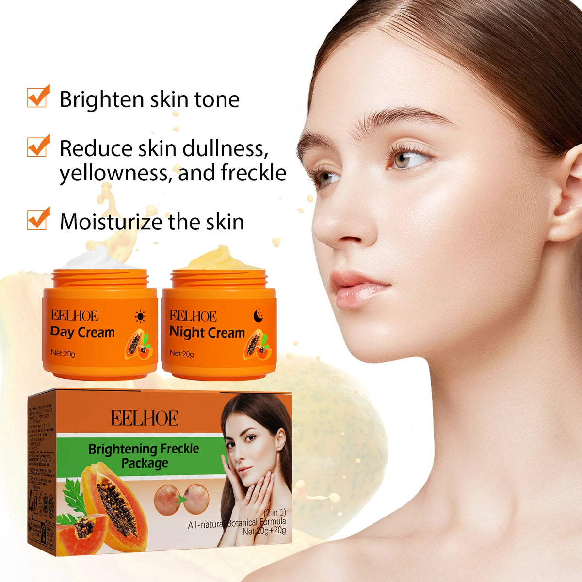 Eelhoe Papaya Brightening Face Cream For Dark Spots
