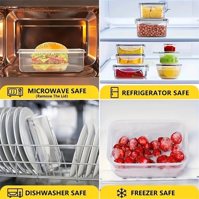 BPA Free Food Storage Set 24 Airtight Containers and Lids
