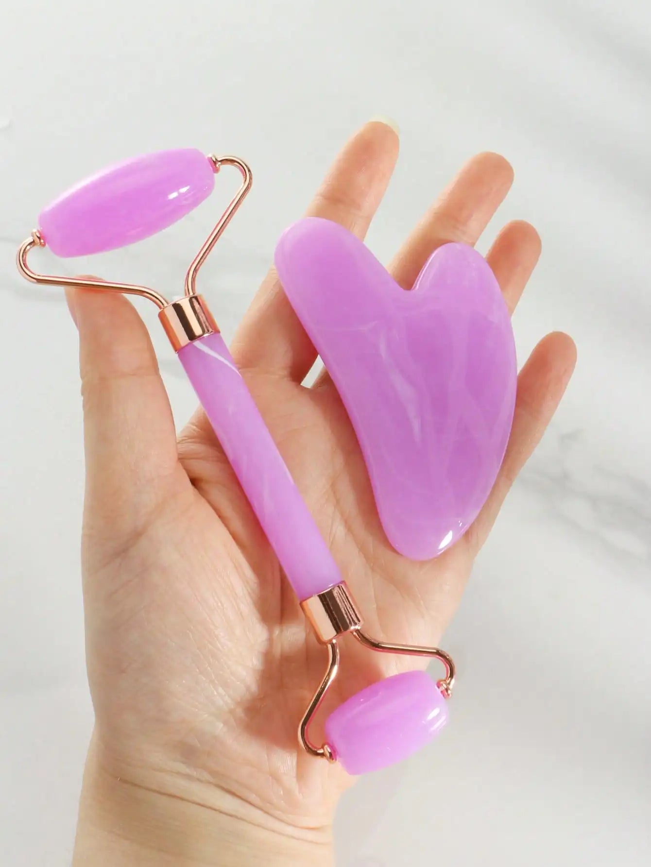 3 Piece Facial Massage Tool Kit With Roller And Cupping