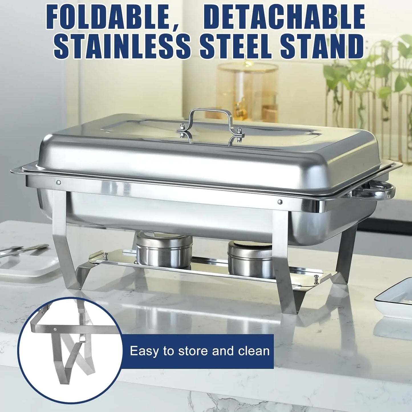 Electric Stainless Steel Chafing Dish Buffet Set For Party Catering