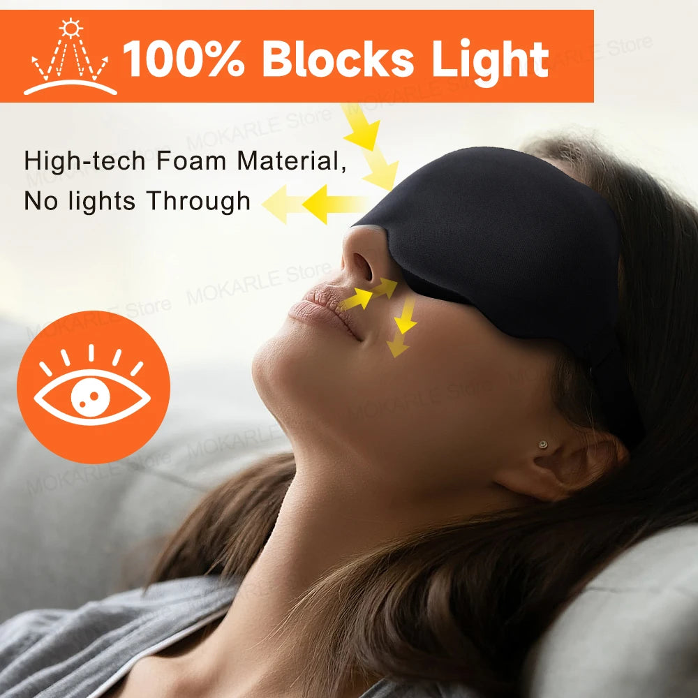 Zoechic 3D Sleeping Mask Blockout Light Travel Eye Mask