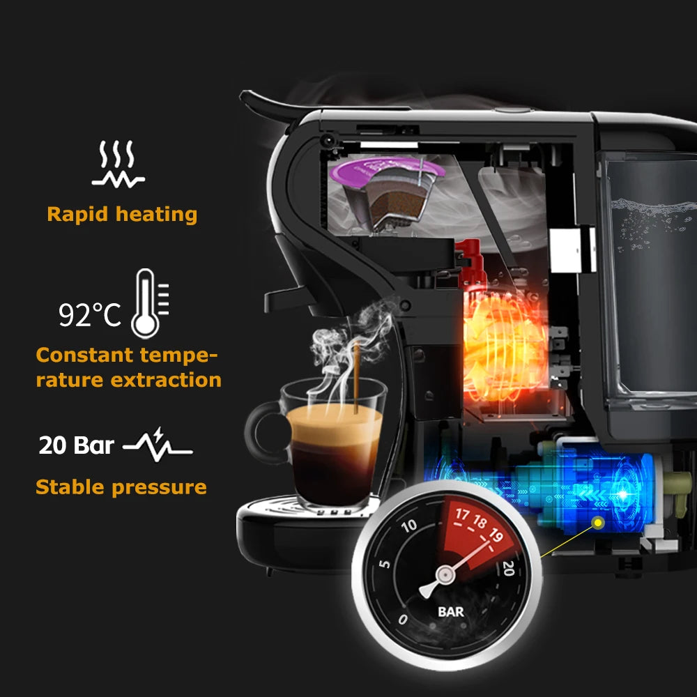 HiBREW 4In1 Espresso Coffee Maker Nespresso Dolce Gusto Compatible