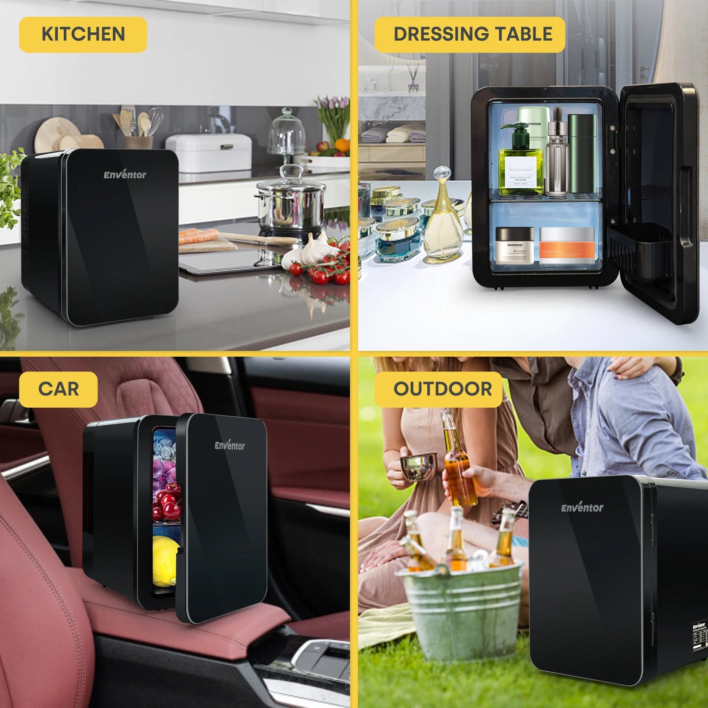 Mini Car Fridge Skincare Cooler Warmer Portable Thermoelectric