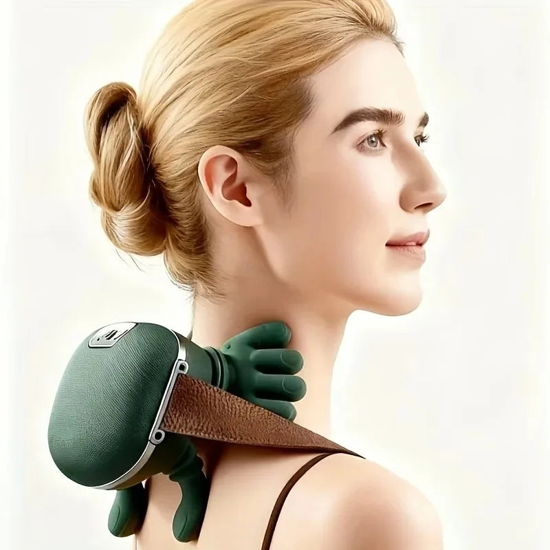 Neck Shoulder Massager Shiatsu Pillow Heat Wireless Rechargeable