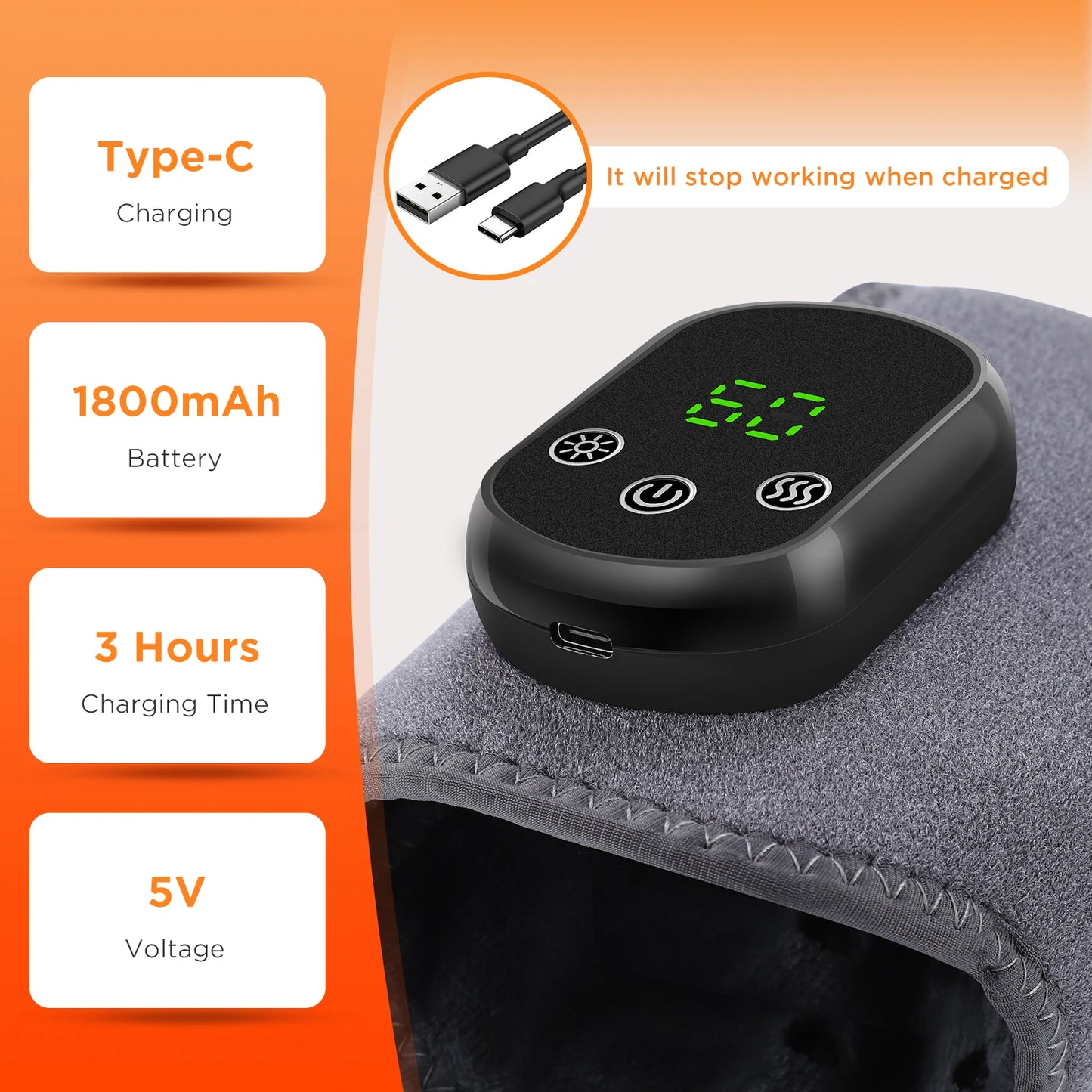 PASTSKY Electric Foot Massager Ankle Massage with Heat