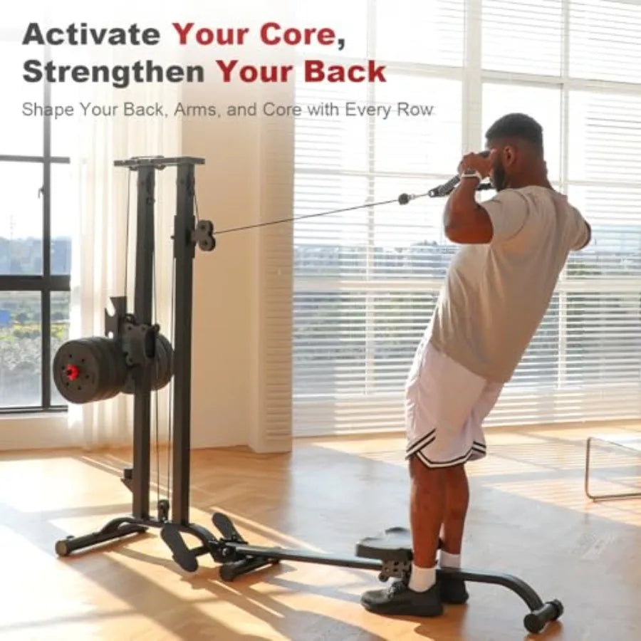 XMSJ Cable Machine Home Gym 2 In 1 Functional Trainer