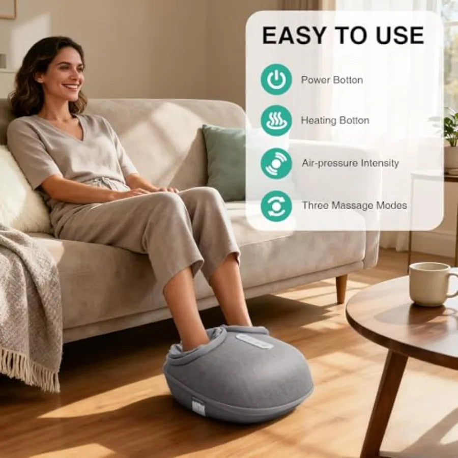Foot Massager With Heat Shiatsu Deep Kneading For Home Use