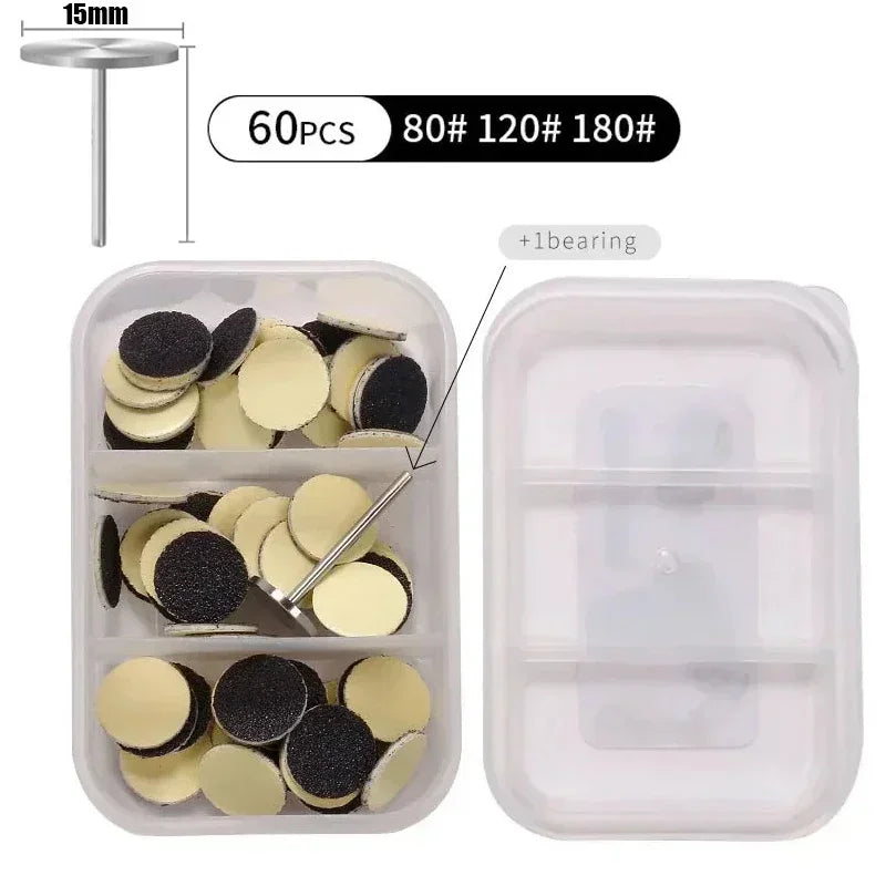 Foot Rasp Kit With Replaceable Sanding Disks For Calluses And Dead Skin