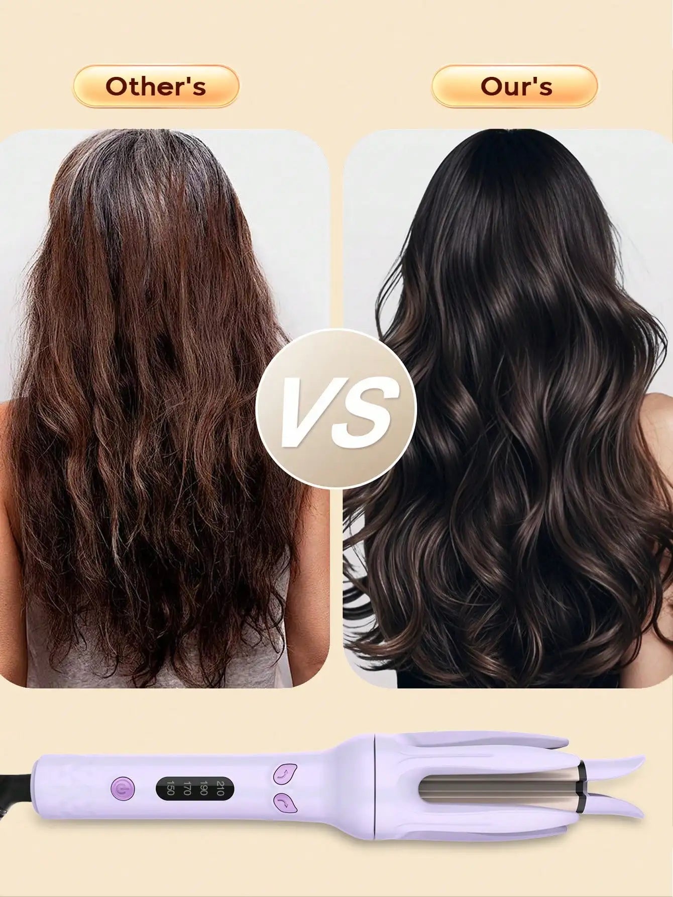 Automatic Hair Curler For Medium To Long Hair Anti Scald