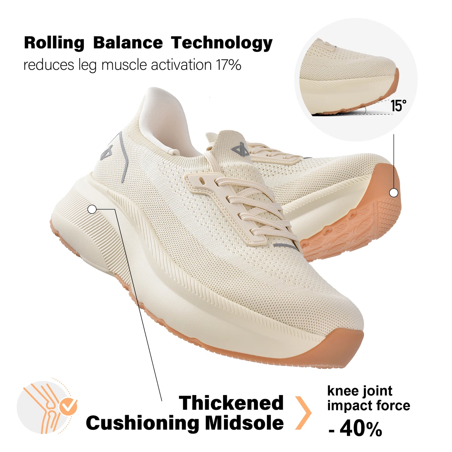 Women's Wide Toe Box Arch Support Sneakers Cushioned Zero Drop