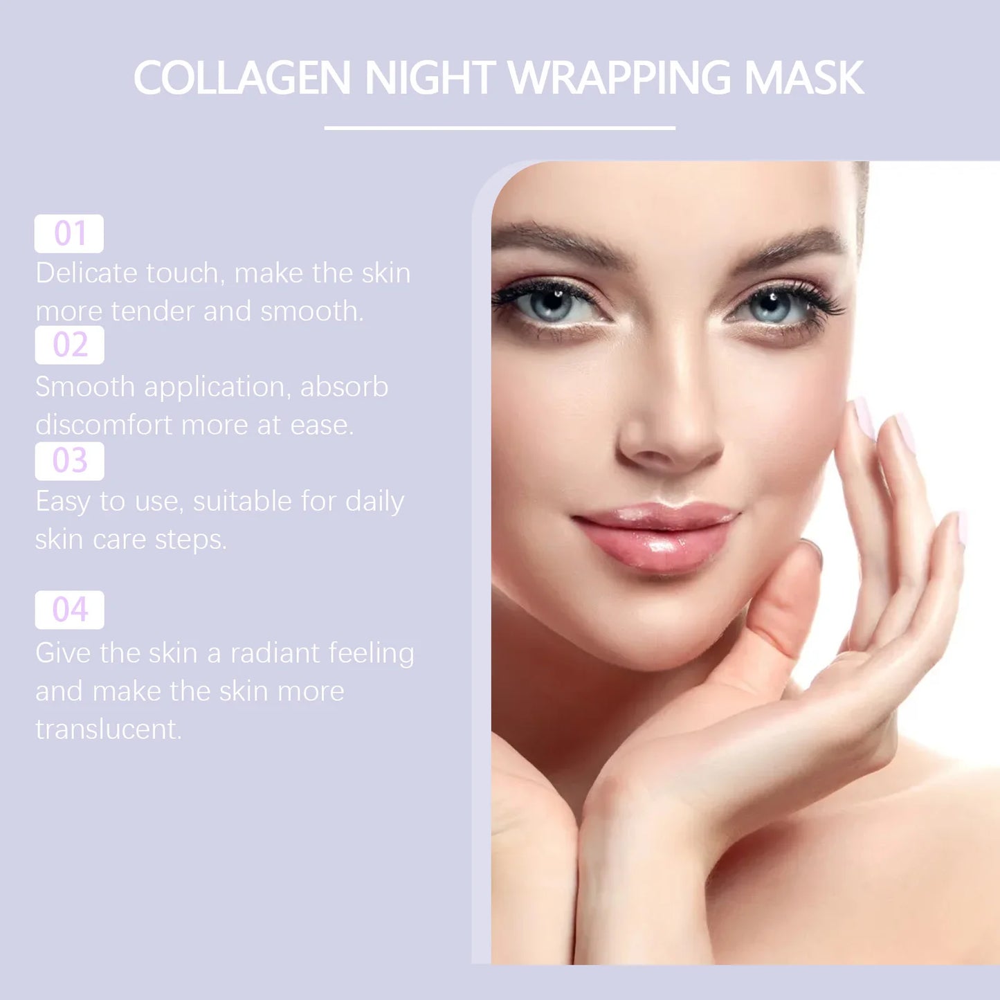 Hoygi Korean Collagen Peel Off Facial Mask Glow Glass Skin Pore Cleansing