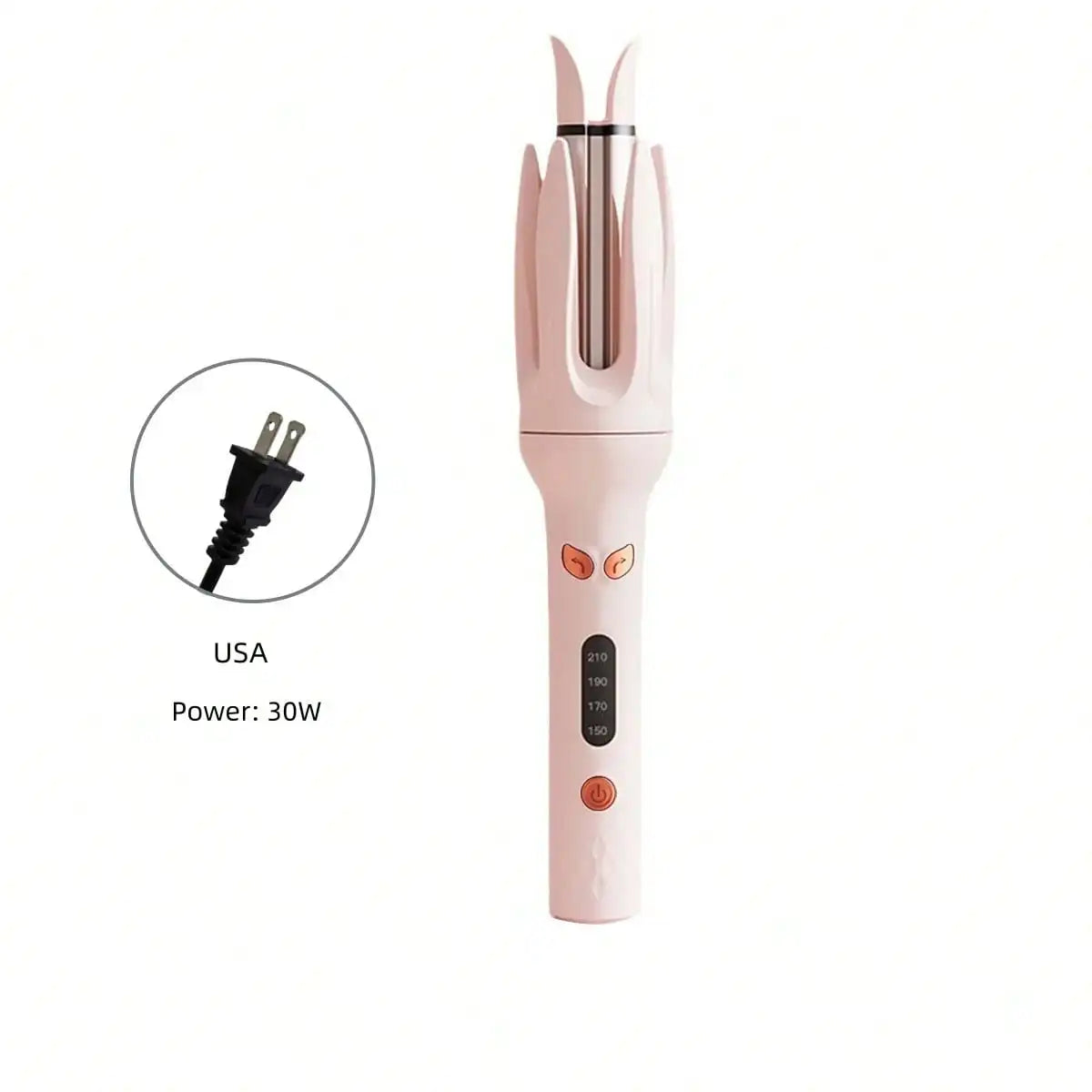 Electric Automatic Hair Curler Rotating Curling Iron 4 Temp Modes