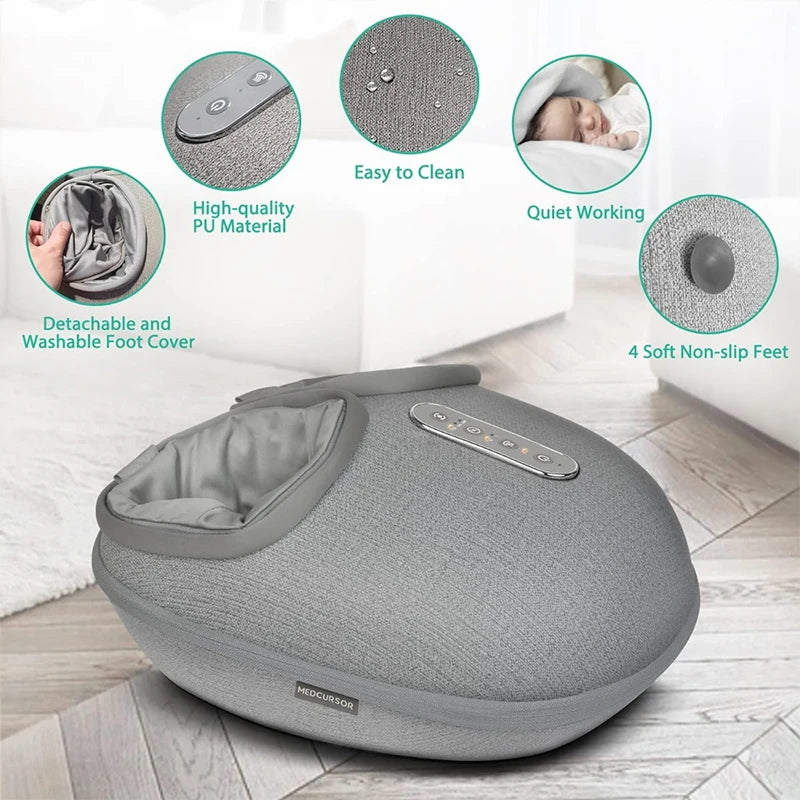 Medcursor Foot Massager With Heating Therapy Shiatsu Deep Kneading