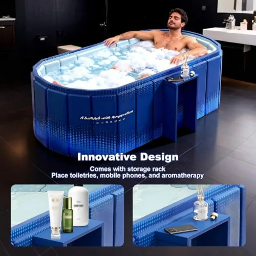 Portable Collapsible Cold Plunge Tub Foldable Ice Bath For Spa
