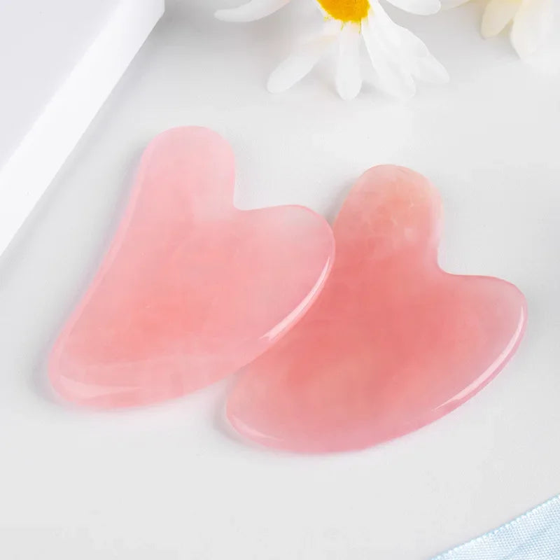 YUKUI Natural Jade Gua Sha Stone Facial Massage Tool