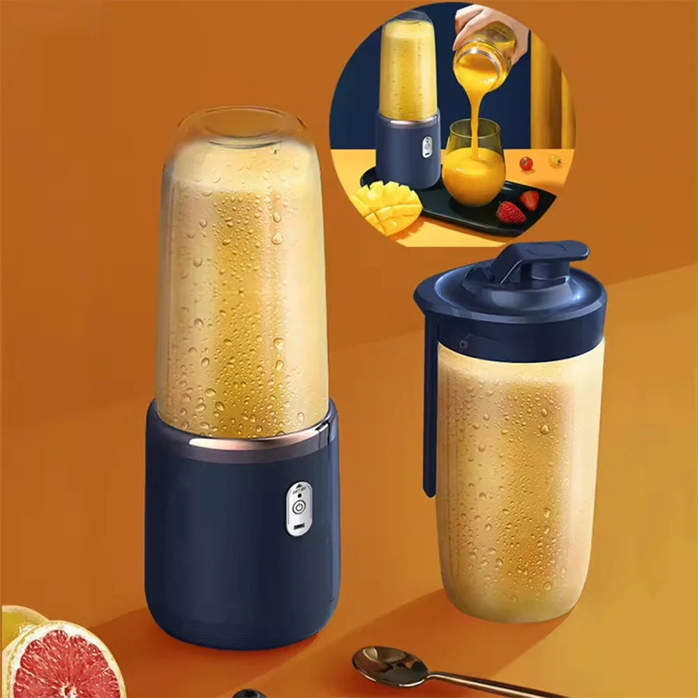 ATMDOG Portable Blender Bottle 60W 6 Blade Electric Juicer