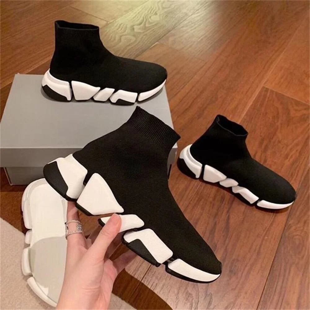 Breathable High Top Sock Sneakers for Men and Women