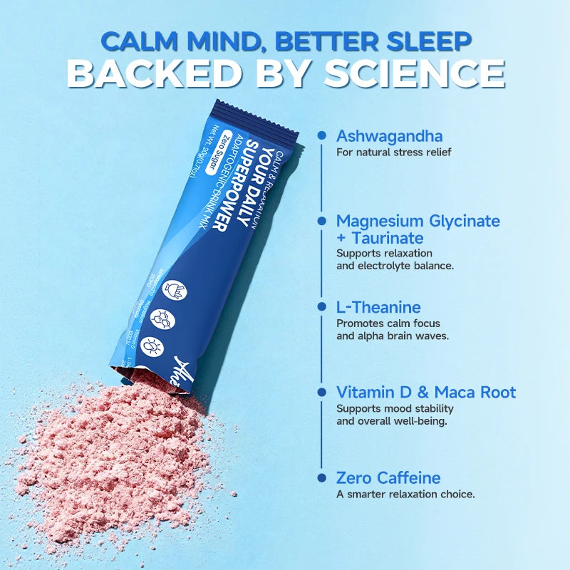 Ahete Adaptogenic Calm Drink Mix For Relaxation And Sleep Support