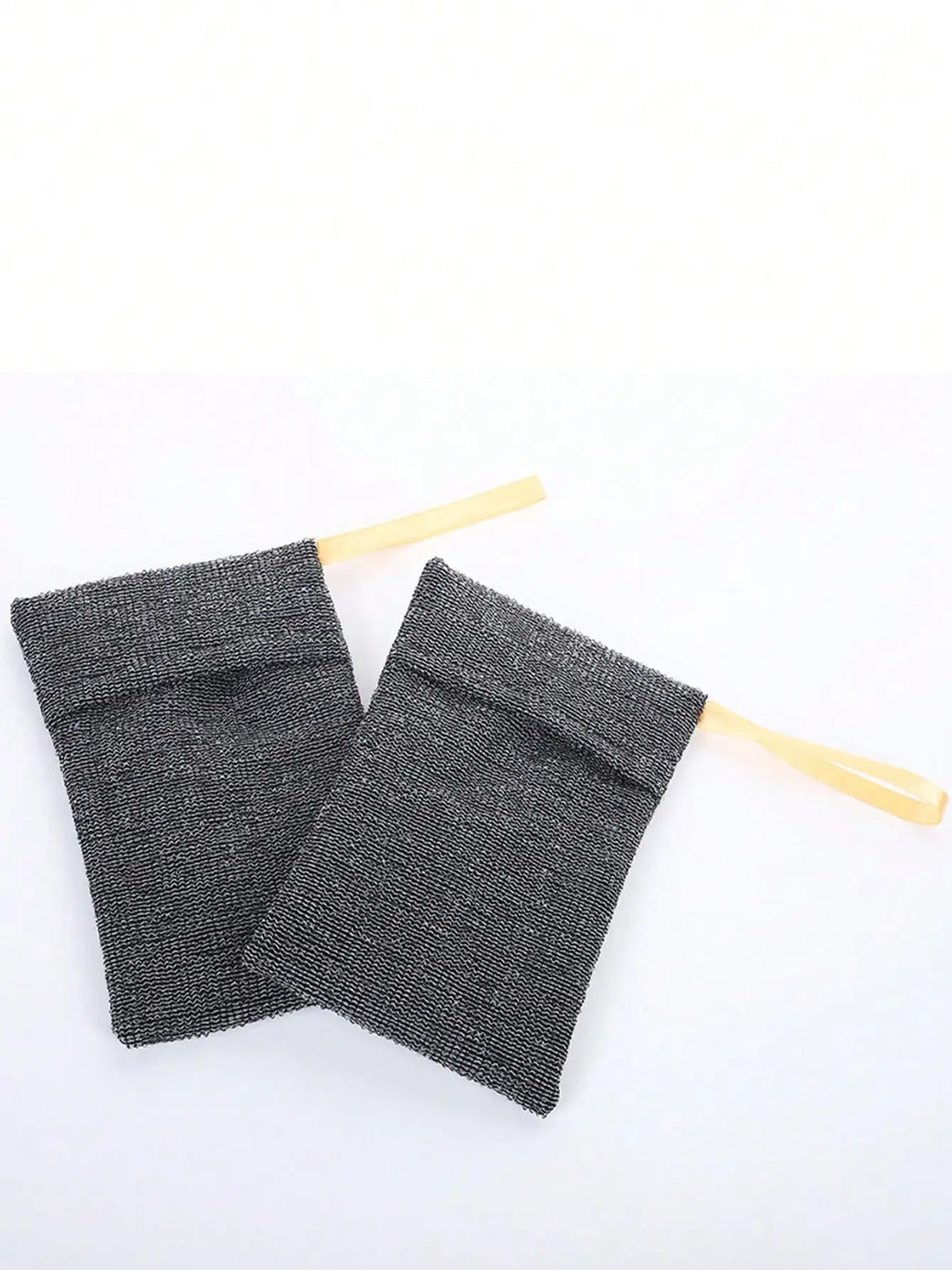 Exfoliating Mesh Soap Saver Bags with Loofah Texture and Cord