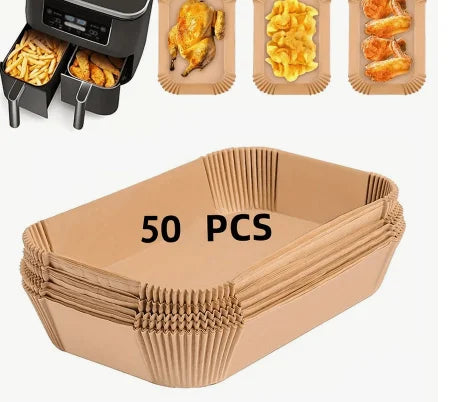 Disposable Air Fryer Baking Paper Square And Round Parchment Liners