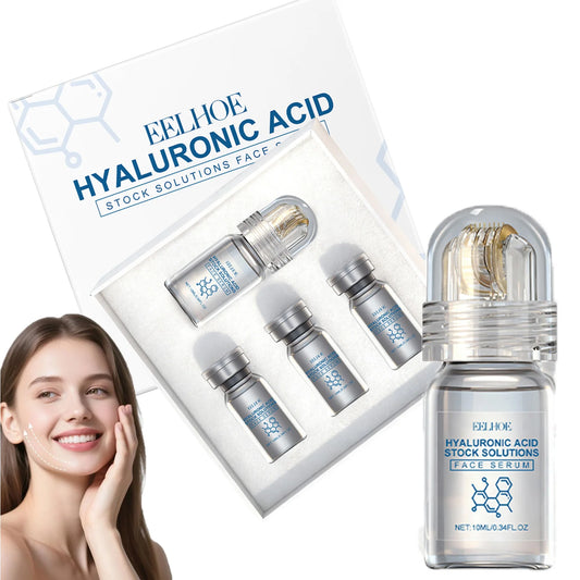 Eelhoe Hyaluronic Acid Facial Serum With Microneedle Roller Set