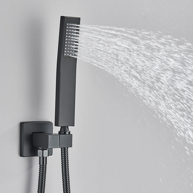 Quyanre Concealed In Wall Digital Shower System With Tub Spout