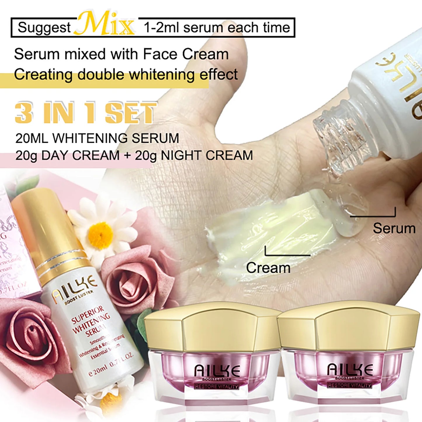 AILKE Whitening Anti Wrinkle Cream With Collagen Hyaluronic Acid