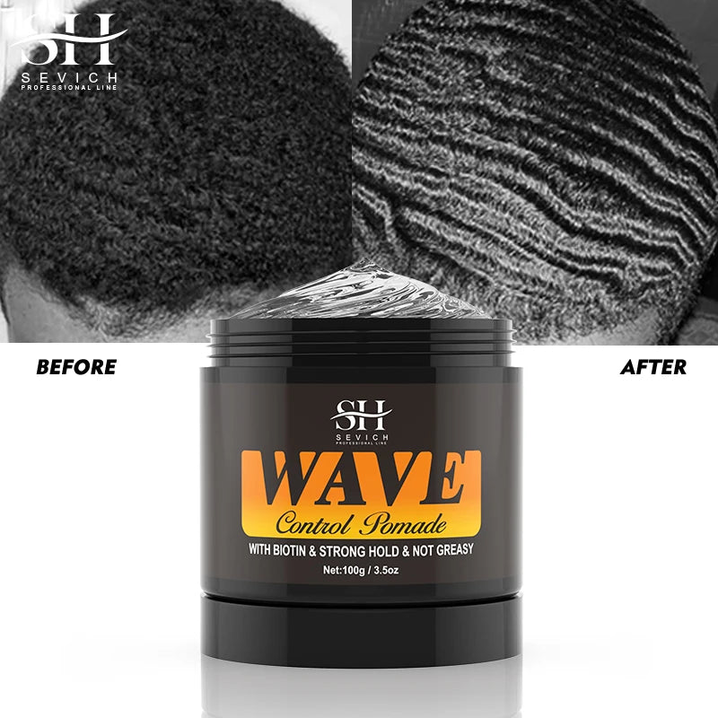 Sevich Waves Control Pomade Set With Hair Oil And Brush